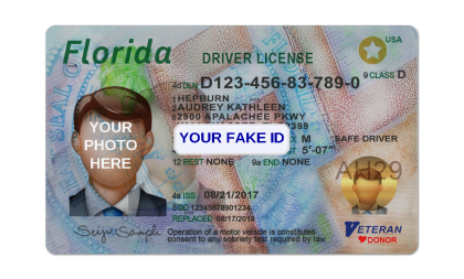 florida id template florida fake drivers license