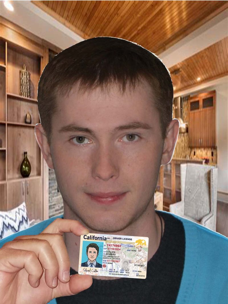 Fake ID Front and Back With Selfie-1