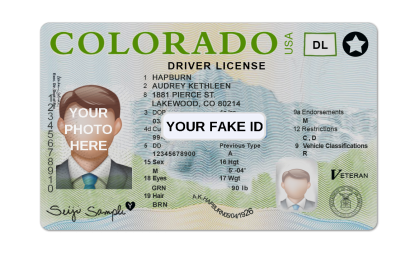 Colorado Fake ID Template