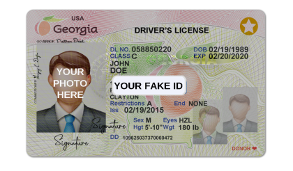 Georgia Fake ID Template – V2