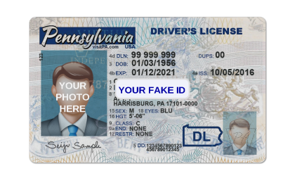 Pennsylvania Fake ID Template